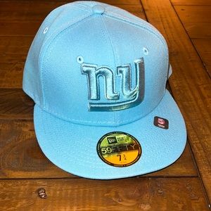 New York Giants, Mens New Era Aqua Color Pack 59FIFTY Fitted Hat, size 7 3/4